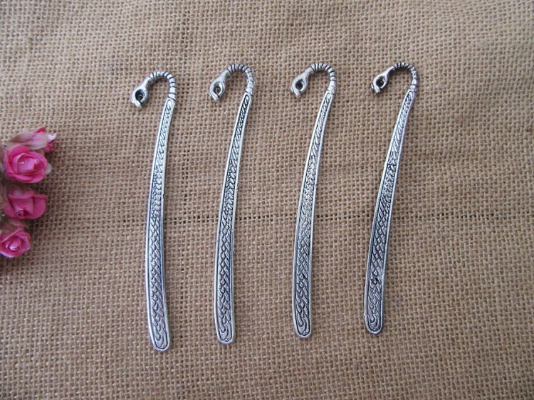 20Pcs Tibetan Silver Color Hand Design Hook Metal Bookmarks - Click Image to Close