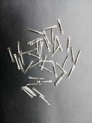 3000 Nickel plated spacer beads 2X10mm