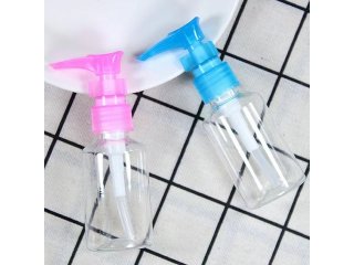 10Pcs Plastic Transparent Barber Comestic Press Bottle 50ml