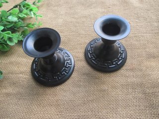 1Pc Ins Minimalist Candlestick Black Pillar Meander Pattern