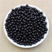 1000 Black Round Simulate Pearl Beads 10mm