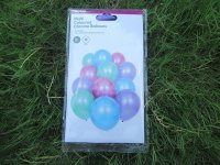 4Packs x 12Pcs Multi Coloured Chrome Balloon Party Wedding Favor