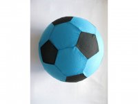 1X Inflatable Beach Garden Football Soccer Ball Black Blue