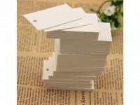 1150Pcs Plain White Clothes Price Tag 3.5X5cm