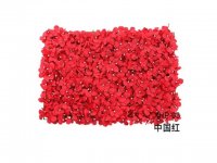 1Pc Artificial Red Wine Hydrangea Flower Backdrop Wall Panel