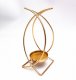 1Pc Creative Desktop Gold Double Arch Tealight Candle Holder