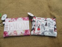 3x4Pcs Coin Purse Pouch with Zipper Mixed