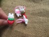 12Pcs Adjustable Bunny Strawberry Ring Kids Gift Loot Bag Filler