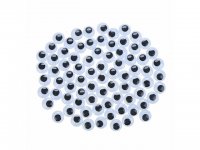 2500 Black Joggle Eyes/Movable Eyes for Crafts 10mm