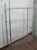 Adjustable 4 Tier Wire Shelving Storage Shelf 87x42x156