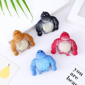 20Pcs Cathartic Gorilla Squeezy Squishy Toy Stress Relief Fidget