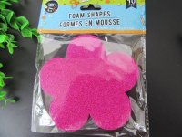 36Packets X 10Pcs Glitter Foam Shapes Craft Assorted