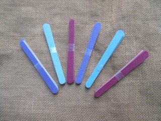 12Bundle x 6Pcs Slim Nail Files Nail Buffer Tool Wholesale