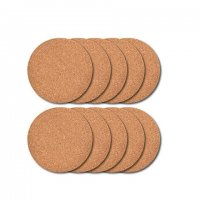 6Pkt x 4Pcs Resistant Reusable Cork Coasters Coffee Drinks Tea