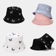 2Pcs Reversible Bucket Hat Summer Hat Fisherman Cap Randomly