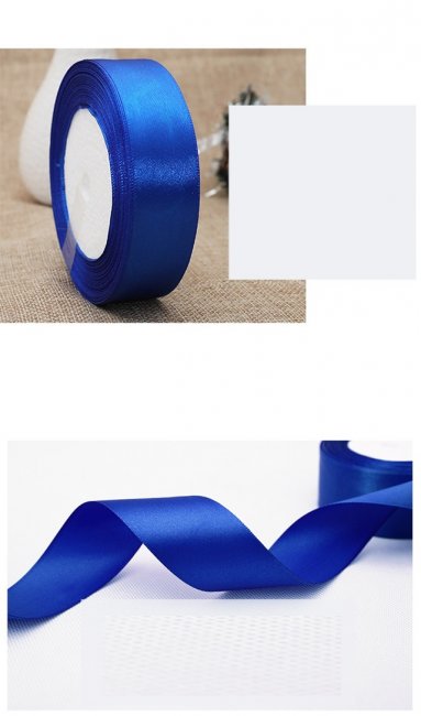 10Rolls X 25Yards Loyal Blue Satin Ribbon 9mm - Click Image to Close