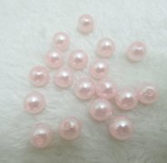 500 Pink Round Simulate Pearl Loose Beads 10mm