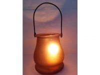 10Pcs Coffee Frosted Hanging Glass Tea Light Holder Wedding Favo