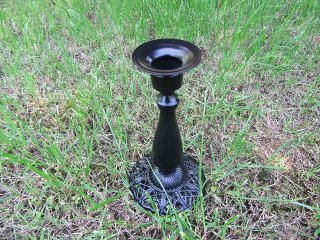 1Pc Ins Minimalist Candlestick Black Pillar Pattern 17cm High