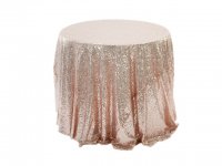 1Pc Rose Gold Sequin Table Cloth Cover Backdrop Wedding Party 12