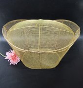 4Pcs Wire Mesh Basket w/Lid Home Storage 33.5x24.5x30cm