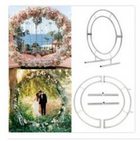 1X Heavy Duty Double Circular Wedding Garden Arch 200cm