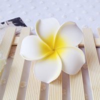 30 New Fabulous Foam Frangipani Flower 8x3.5cm