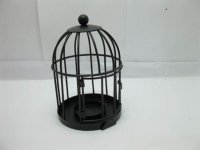 2Pcs Black Birdcage Tealight Placecard Candle Holder Wedding Fav