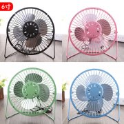 1X Metal USB Mini Portable Desktop Fan Cooling Color Randomly