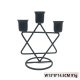 1Pc Black Ins Minimalist Candlestick 3-Head Random Design