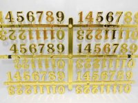 60Set X 15Pcs Golden Arabic Clock Repair Numbers 15mm