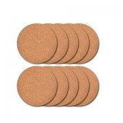 6Pkt x 4Pcs Resistant Reusable Cork Coasters Coffee Drinks Tea