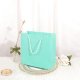 10Pcs Thick Cyan Kraft Paper Gift Carry Shopping Bag 22x22x10cm