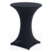 1Pc Black Cocktail Table Covers Stretch Dry Bar Spandex Cloth We