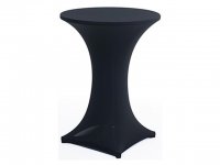 1Pc Black Cocktail Table Covers Stretch Dry Bar Spandex Cloth We