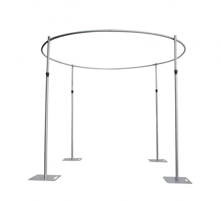 1Set Aluminium Round Top Backdrop Stand Party Background Support - Click Image to Close