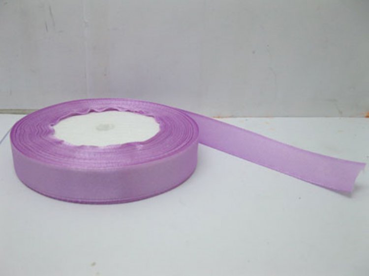 10Rolls X 25Yards Purple Satin Ribbon 15mm - Click Image to Close