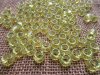 500g Transparent Yellow Barrel Pony Beads Loose Bead 8mm