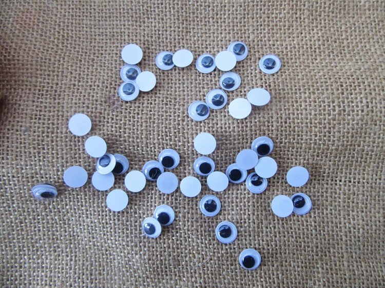 4Packs x 190Pcs Joggle Eyes/Movable Eyes for Crafts 10mm Dia - Click Image to Close