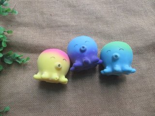 6Pcs Octopus Venting Decompression Squeezy Fidget Toy Stress Rel