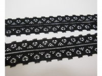 200Yard Black Lacemaking Craft Trim Embellishment 2.5cm Wide