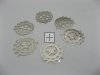 400 Metal Chandelier Round Earring Connector ac-ea115