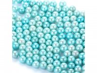 1000 Blue Round Simulate Pearl Loose Beads 8mm