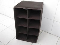 1X Dark Brown Collaspsible Foldable Storage Organiser