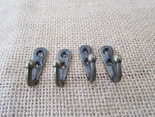 100Pcs 3cm Antique Bronze Coat Hat Clothes Wall Hook Kitchen Han