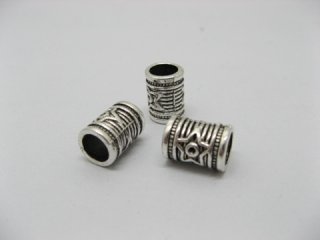 20pcs Metal Star Tube Spacer Beads yw-ac-mt5