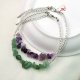 2Packs x 3Pcs Natural Stone Crystal Charm Bracelet Mixed