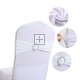 10Pcs White Spandex Stretch Sashes Chair Wider Bow Wedding Venue