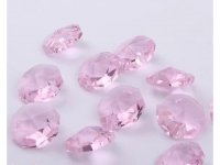 100 HQ Pink Faceted Double-Hole Suncatcher Beads 14mm