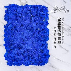 1Pc Artificial Loyal Blue Hydrangea Flower Backdrop Wall Panel W